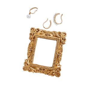 Gold Retro Mini Wedding Picture <b>Frame</b> Hanging Acrylic Wood <b>Frame</b> for Nail Art Home Decor Picture <b>Frame</b> Gift - Product Image 4