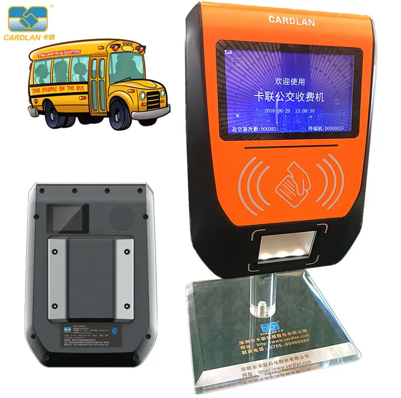 Fabrika 13.56 Mhz RFID Bus Validator/Otobüs POS Sistemi Onboard Ücret Toplama Validator