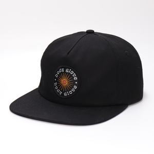 Casquettes Snapback en coton avec logo tissé personnalisé à 5 panneaux - Product Image 2