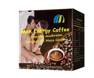 Custom uomo Energy Coffee Powder da uomo complesso fungo leone criniera Tonga Ali Instant Maca <span class=keywords><strong>Black</strong></span> Energy caffè da uomo - Product Image 1