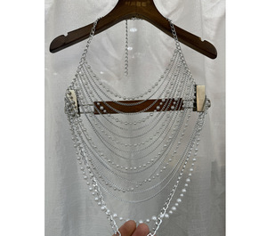 Da donna elegante reggiseno di perle con catena per il corpo di <span class=keywords><strong>perla</strong></span> gioielli alla moda reggiseno di perle da spiaggia accessori per il corpo - Product Image 6