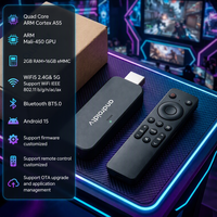Clé TV Sumavision USB Box 2 Go + 16 Go WiFi6 Quad Core 4K Android 15 HDR H265 avec télécommande vocale Bluetooth OTT ATV Garantie 1 an