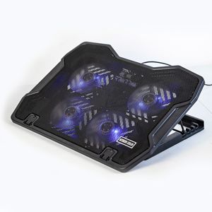 Base de Refrigeración Ajustable <span class=keywords><strong>para</strong></span> Portátil, Plegable, de Aluminio, con Doble Ventilador de Plástico, <span class=keywords><strong>para</strong></span> Ordenador Portátil - Product Image 3