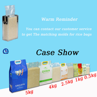 Sac sur pied en nylon PA PE de qualité alimentaire personnalisé de haute qualité avec poignée en plastique PET pour l'emballage du riz et les pochettes en briques scellées sous vide