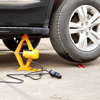 Cric hydraulique électrique 3 en 1 pour voiture, 1-10t, 12V, cric en acier avec pompe à air et clé à choc électrique
