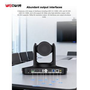 Nouvelle caméra PTZ 4K NDI avec suivi automatique par IA, pack caméra de diffusion en direct, caméra de conférence PTZ 4K avec zoom 20x - Product Image 2