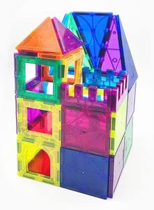 מפעל הסיטונאי מחיר נמוך הסיטונאי בניין מגנטי בלוקים צעצועים אריחים גזע חינוך מגנט לילדים - Product Image 2