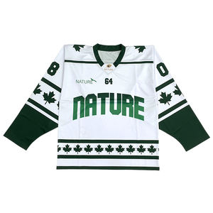 Sublimación personalizada Hockey sobre hielo Jersey equipo uniforme totalmente sublimado impresión Spandex/algodón secado rápido transpirable Unisex - Product Image 2