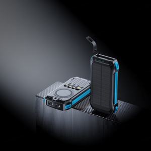 Banco de Energía Inalámbrico al por Mayor de 20000mAh de Gran Capacidad con Panel Solar de 15W, Cargador Portátil con Luz - Product Image 4