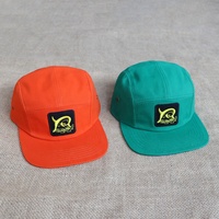 Casquette de camping 5 panneaux personnalisée de haute qualité avec logo, visière plate, patch brodé, chapeau de pêche extérieur, casquettes de course unisexes réglables