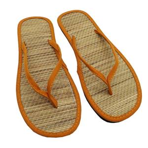 Düz Rattan terlik kadın ve erkek slaytlar terlik yaz saman örgülü sandalet terlik kapalı açık - Product Image 4