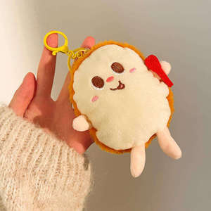 Porte-clés en peluche en gros, cadeaux promotionnels, breloques de sac, design de personnage, mini jouet en peluche doux Kawaii, porte-clés en peluche personnalisé mignon - Product Image 6