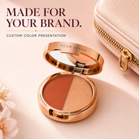 Palette d'ombres à paupières à effet duo-chrome en marque privée, faible MOQ, avec formule mate et scintillante, résistante à l'eau, pour un look naturel