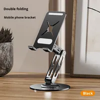 Support de téléphone rotatif et pliable, support de bureau en alliage d'aluminium pour tablette, multifonctionnel, hauteur réglable