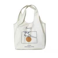 Personalisierte Logo-Tragetasche aus Canvas, 4-16oz, große Schultertasche, faltbar, lässig, mit wasserdichter Perlenstickerei und Ketten
