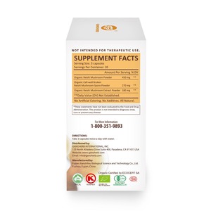 Ganoherb OEM/ODM 3-in-1 Ganoderma lucidum chiết xuất thảo dược Reishi Nấm viên nang Top Grade nhân tạo trồng trong một chai - Product Image 4