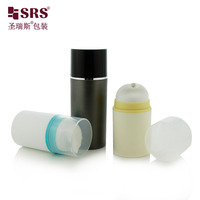 Flacon pompe sans air en PP pour emballage cosmétique, contenant de lotion rechargeable avec tête de distribution interchangeable, distributeur de voyage
