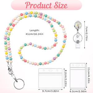 Stock <span class=keywords><strong>Badge</strong></span> Longe <span class=keywords><strong>Collier</strong></span> <span class=keywords><strong>pour</strong></span> Bureau Femmes Perles En Bois ID Titulaire Porte-clés <span class=keywords><strong>pour</strong></span> Enseignant Infirmière Nouvelle Tendance <span class=keywords><strong>Collier</strong></span> De Lunettes - Product Image 2