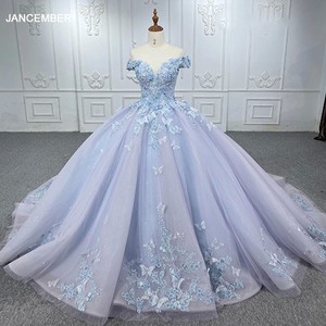 Abito <span class=keywords><strong>da</strong></span> Sposa <span class=keywords><strong>da</strong></span> Donna con Applicazioni in Pizzo, Coda in Raso, Gonna in Stile Principessa della Foresta, Gonna Tutu, Abito <span class=keywords><strong>da</strong></span> <span class=keywords><strong>Sera</strong></span> di Alta Gamma ed Elegante - Product Image 6