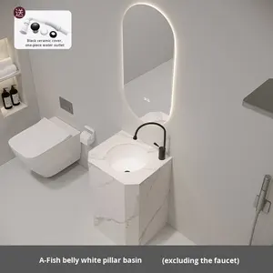 <span class=keywords><strong>อ่าง</strong></span>ล้างหน้าแบบตั้งพื้นทรงรี วัสดุเซรามิกแบบชิ้นเดียวไร้รอยต่อ ดีไซน์หรูหราสไตล์ชาติพันธุ์ เหมาะสำหรับโรงแรม - Product Image 6