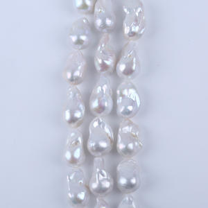 Perles de culture d'eau douce baroques naturelles en gros, 14-18 mm, perles en vrac pour la fabrication de colliers et d'accessoires de bijoux - Product Image 4