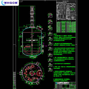 ASME CE EAC 14500L, наружный полутрубчатый резервуар для парового нагрева, химический реактор с двойным механическим уплотнением - Product Image 3
