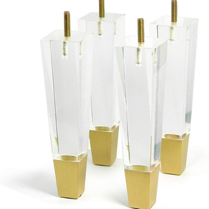 Hot Sale Custom Clear Transparent Acrylic Furniture Legs for Living Room Apartment Dining Hotel Use Modern Design Customizable - Product Image 4