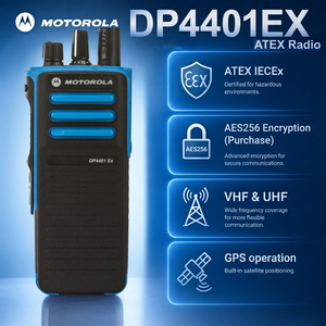 วิทยุสื่อสารแบบพกพา DP4401EX ATEX ป้องกันการระเบิด ไม่มีปุ่มกด วิทยุดิจิตอล VHF ระยะไกล - Product Image 3