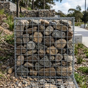 Caisse <span class=keywords><strong>de</strong></span> gabion murale soudée empilable <span class=keywords><strong>en</strong></span> acier galvanisé robuste, cage à pierres, panier <span class=keywords><strong>de</strong></span> gabion à vendre - Product Image 1