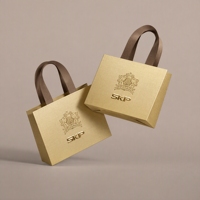 Sac en papier durable pour produits électroniques, sac d'emballage de vente au détail en carton blanc, sac de transport personnalisé avec logo pour les boutiques de gadgets