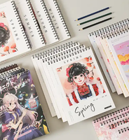 2025 più recente blocco per schizzi ad acquerello all'ingrosso A3 A4 Designer di moda Custom album da disegno con copertina rigida Set di libri per artisti