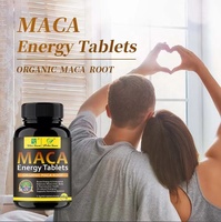 Énergisant entièrement naturel Maca : Boost d'énergie, endurance, soutien hormonal – Compléments pour hommes – Comprimés d'énergie Maca