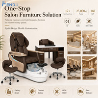 Vente en gros de meubles de salon de beauté de luxe, chaise de soin des pieds, chaise de pédicure électrique avec massage