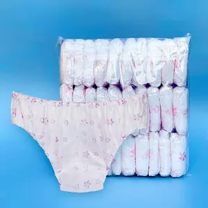 Underwear Women Non Woven Fabric Men Breathable Disposable Panties Business Trips Travelling Wash-Free Brie Disposable Underwear