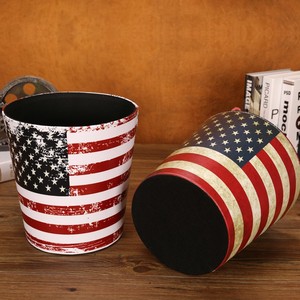 Master Gu Waste <b>Bins</b> 2230 Round No <b>Lid</b> Retro British Style Household Trash Can - Product Image 3