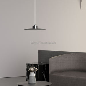 <span class=keywords><strong>Cappello</strong></span> moderno Design 12W <span class=keywords><strong>lampadario</strong></span> in metallo grigio cemento 3000K temperatura di colore luminosità regolabile per piccoli ristoranti COB - Product Image 4