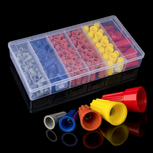 158 cái/hộp điện dây nối phụ kiện với mùa xuân chèn Twist Nuts Mũ cuối thiết bị đầu cuối thiết lập mùa xuân vít Uốn Tóc bồng cap - Product Image 3