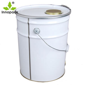 Seau métallique de 18 L avec couvercle, capacité 18 kg, en fer blanc de qualité alimentaire, impression personnalisée, vente directe usine - Product Image 4