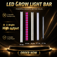 Barres de lampes de culture LED 60cm 90cm 120cm SMD2835 Spectre complet pour la floraison, éclairage hydroponique pour plantes d'intérieur