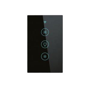 Interrupteur tactile WiFi avec commande vocale <span class=keywords><strong>Alexa</strong></span> et Google Home, interrupteur variateur WiFi US avec RF433 PST-WS-US-<span class=keywords><strong>D</strong></span>, best-seller - Product Image 1