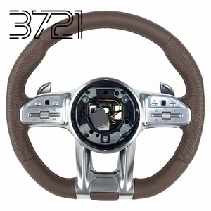 Volant sport en cuir de haute qualité, compatible avec Mercedes Benz AMG S CLA GLA GLE GLS classe W205 W204 E63 W222 S300 - Product Image 1