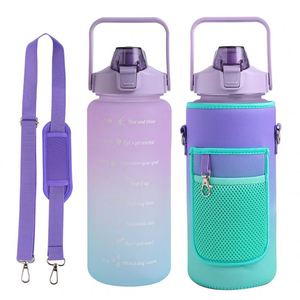 ขวดน้ำกีฬา 2 ลิตร พร้อมที่ใส่โทรศัพท์ ปลอกป้องกัน และพกพาสะดวก ความจุขนาดใหญ่ - Product Image 1