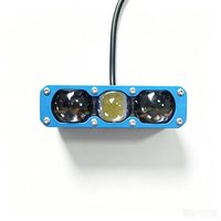Nouveau phare LED intégré à 3 yeux Future Eye 60W, faisceau haut/bas, 12V 5000K, éclairage de conduite, lampe avant de voiture dissimulée