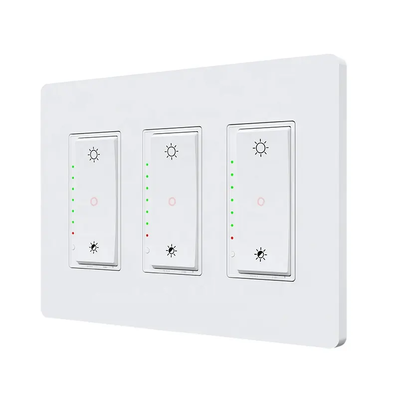 Tuya Smart Dimmer Switch 3 Way 2.4GHz Wi-Fi Light Switch TRIAC 15a Smart Dimmer Switch Works With Alexa And Google Home