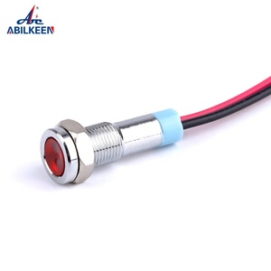 Mini 6 Mét Red <span class=keywords><strong>Blue</strong></span> Ánh Sáng Màu Xanh Lá Cây Tín Hiệu Đèn LED Chỉ Số Đèn 6V 12V 24V 110V 220V - Product Image 4