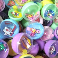 Toptan ucuz 45/55/75/100mm jetonla çalışan kapsül oyuncaklar plastik yumurta jetonla çalışan oyun 45 mm otomat makine