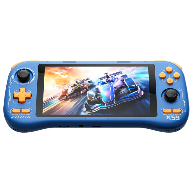 K59 Portable Android 14 Handheld Game Console 5.5'' Touch Screen 5000 MAh WIFI 5 Retro Gaming Player for PS2 Games