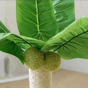 Kingtale kustom pemasok hewan peliharaan pohon kelapa kucing tiang menggaruk Sisal dengan bola gantung - Product Image 6