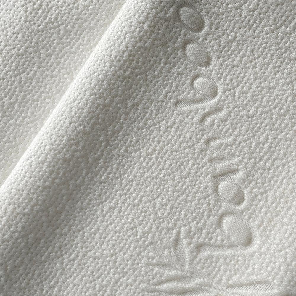 Wholesale Super Soft White 320GSM Bamboo Fiber Jacquard Knitted Mattress Fabric Breathable