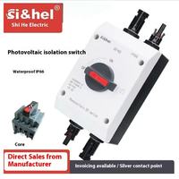 Interrupteur-sectionneur Si&hel GF40 25A 1200V pour systèmes solaires photovoltaïques, interrupteur d'isolement, certifié TUV CE CCC, étanche IP66